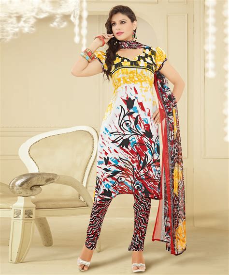 versace print salwar kameez